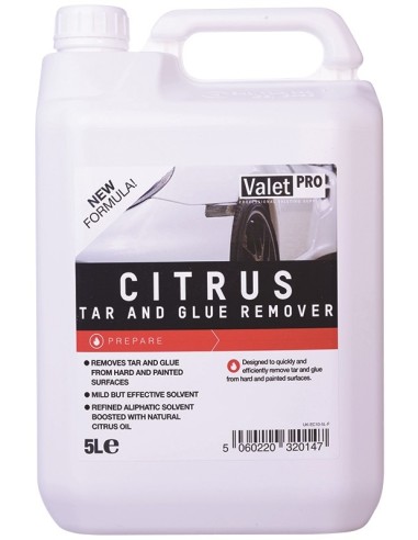 Valet Pro Citrus Tar and Glue Remover 5L | Limpa Alcatrão e cola 
