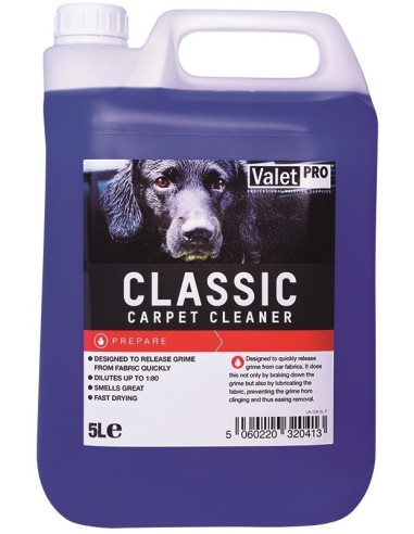 Valet Pro Classic Carpet Cleaner 5L - Limpa Tapetes e Tecidos 