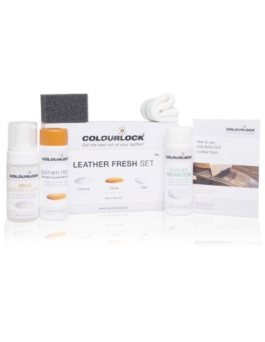 Colourlock Leather Fresh Set - Kit reparação de pele preta