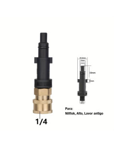 Conector rápido 1/4 a Alto / Nilfisk / Lavor antigo
