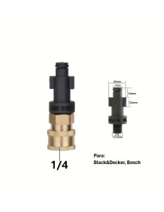 Conector rápido 1/4 a Bosch / Black Decker